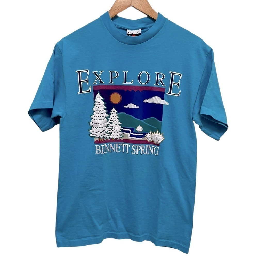 VINTAGE 1991 Explore Bennet Spring Missouri Single Stitch T Shirt Size Medium